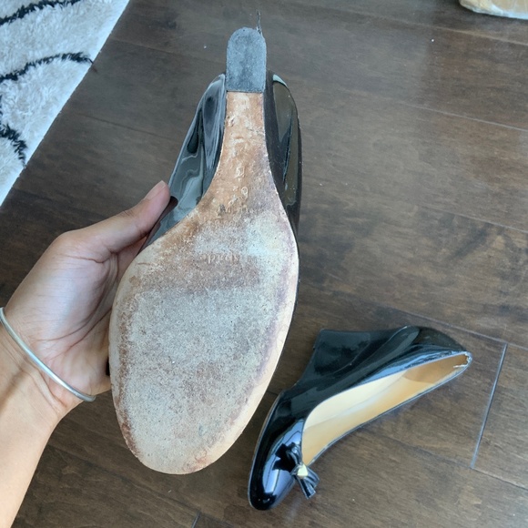 KATE SPADE Wedge Patent Leather Shoes. Size 6.5. - Picture 5 of 7